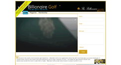 Desktop Screenshot of billionairegolf.com