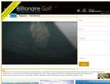Tablet Screenshot of billionairegolf.com